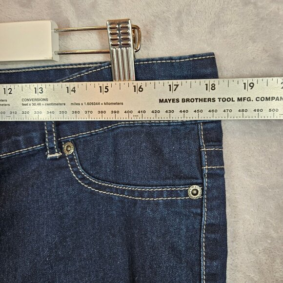 Maurices Womens 16R Dark Wash tapered Leg Denim Jeans casual denims stretch - Picture 5 of 12